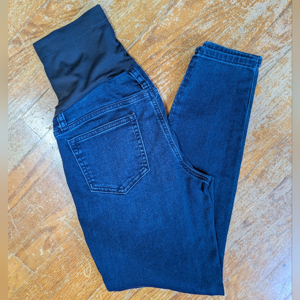 Sonoma Women's Navy Ankle Jeans with Charcoal Waistband